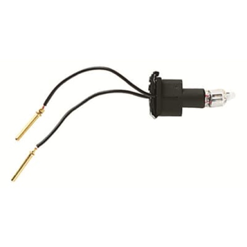 Lamp LED for labels Switchpush button White LED - ocean
