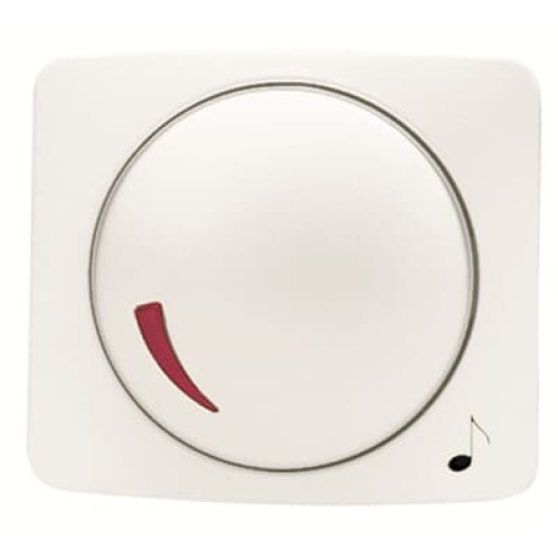 Cover plate Loudness control Turn button Alpine white - Arco