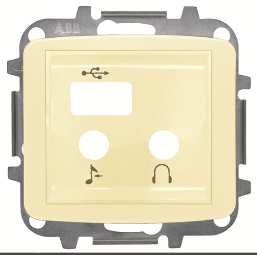 Cover sound USB Central cover plate Ivory - Arco