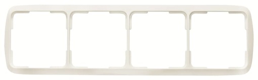 Frame 4-gang Alpine white - Arco