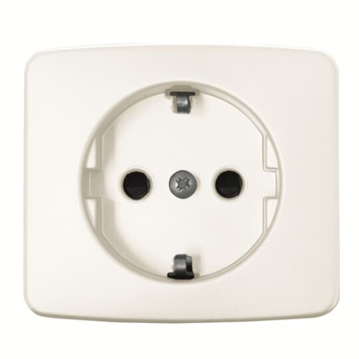 Cover socket outlet Central cover plate for Socket outlet Without imprint Alpine white - Arco