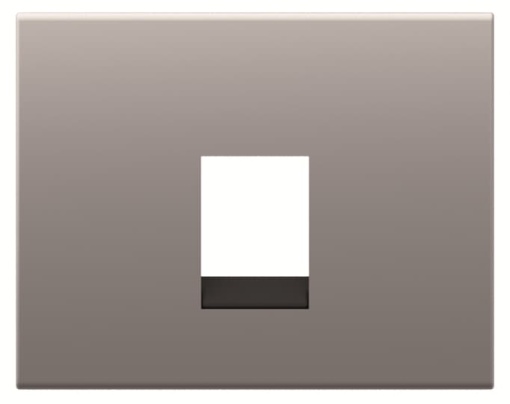 Cover plate Data connection 1 gang Titanium - Olas