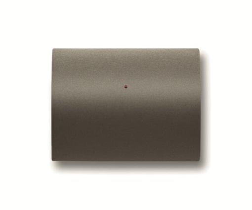 Cover electronic switchdimmer Without imprint for Switchpush button Single push button Aluminium - Olas