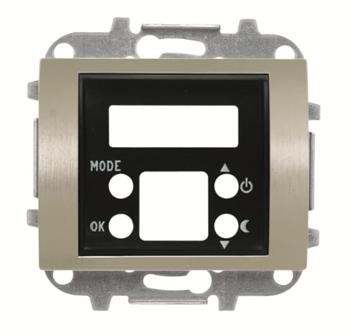 Cover plate thermostat digital for Thermostat Central cover plate Aluminium - Olas