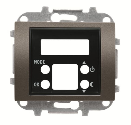 Cover plate thermostat digital for Thermostat Central cover plate Aluminium - Olas