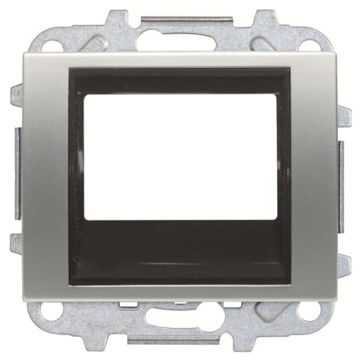 Cover plate Radio receiver Central cover plate Titanium - Olas