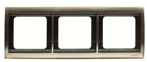 Frame horizontal 3-gang Aluminium - Olas