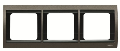 Frame horizontal 3-gang Aluminium - Olas