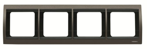 Frame horizontal 4-gang Aluminium - Olas