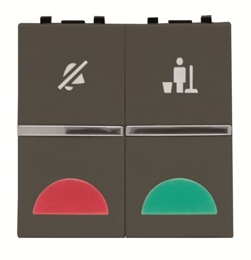 DNDMUR room with LED exchangeable 2 rocker Anthracite - Zenit