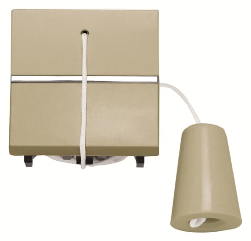 Switch 1-way Cord switch Push button Champagne - Zenit