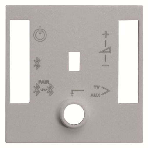 Cover plate Sound control Central cover plate Silver - Zenit