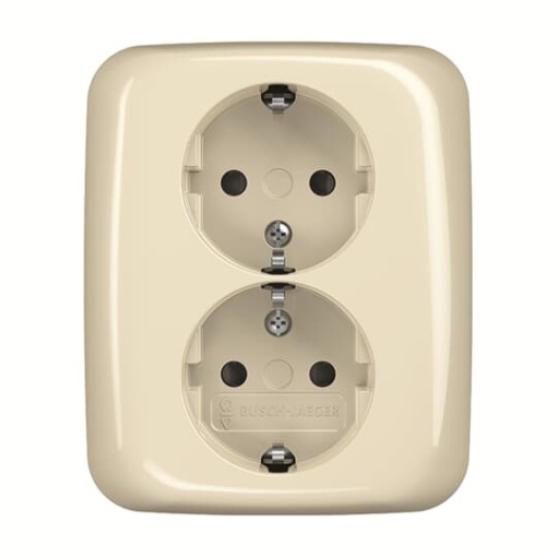Socket Outlets Safety Shutter without claw white - Busch-Duro 2000 SI