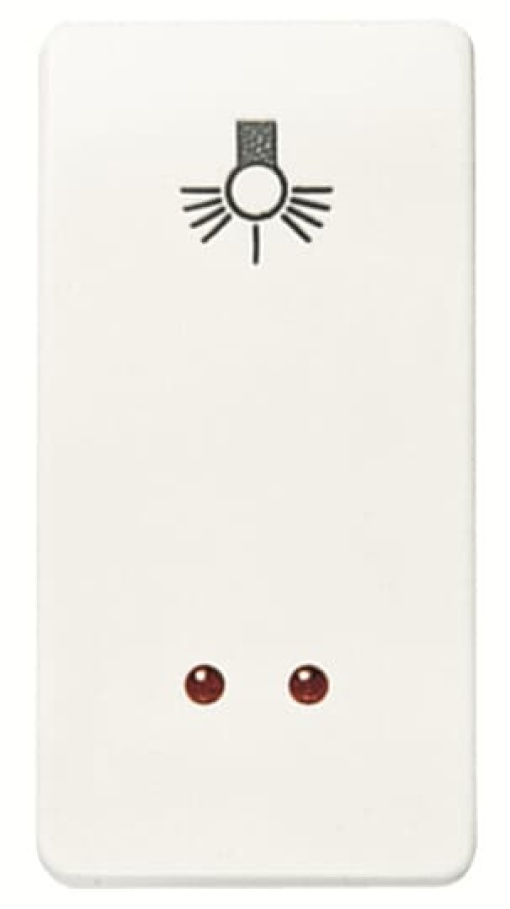 Pushbutton Single push button Rocker 1 pole, Symbol "light" Alpin White - Stylo