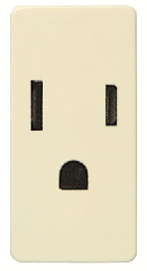 Socket outlet NEMA 5-15R Power Socket Outlets - US Grounded acc. to NEMA 5-15 NEMA Ivory  - Stylo