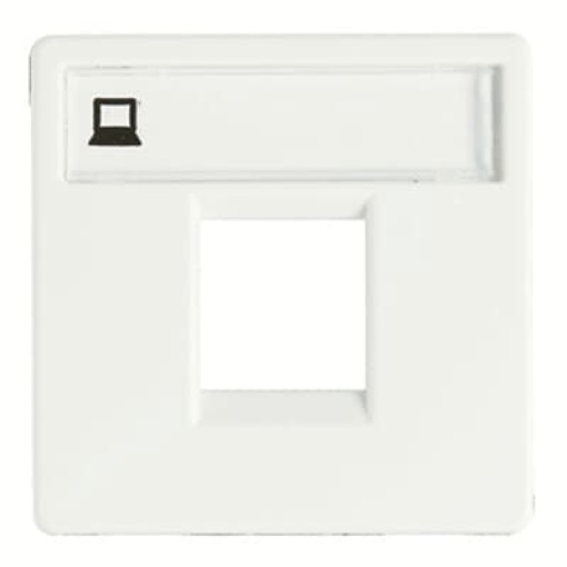 Cover plate Data connection 1 gang Alpin White - Stylo