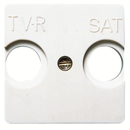 Cover plate SAT 1 gang Alpin White - Stylo