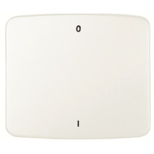Rocker Characters 0 and 1 for Switchpush button, Single rocker Alpine white - Arco