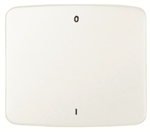 Rocker Characters 0 and 1 for Switchpush button, Single rocker Alpine white - Arco