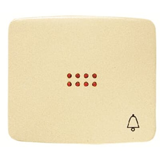 Rockr push button Symbol "bell" for Switchpush button, Single rocker Ivory - Arco