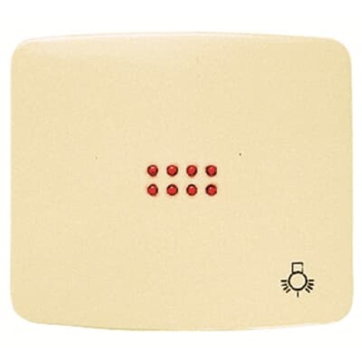 Rockr push button Symbol "light" for Switchpush button, Single rocker Ivory - Arco