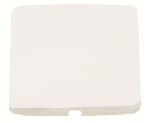 Cover plate Cable outlet with Without imprint Alpine white - Arco