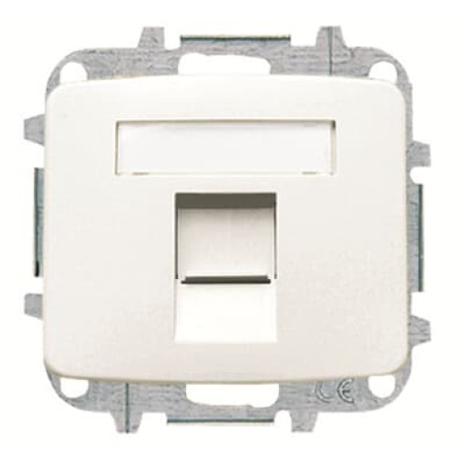 Cover plate Data connection 1 gang Alpine white - Arco