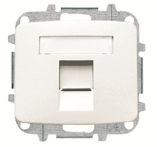 Cover plate Data connection 1 gang Alpine white - Arco