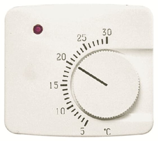 Cover plate Various symbols for Thermostat Turn button Alpine white - Arco