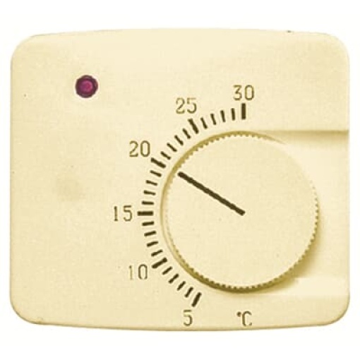Cover thermostat for Thermostat Turn button Ivory - Arco