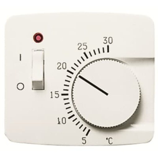 Cover plate Various symbols for Thermostat Turn button Alpine white - Arco