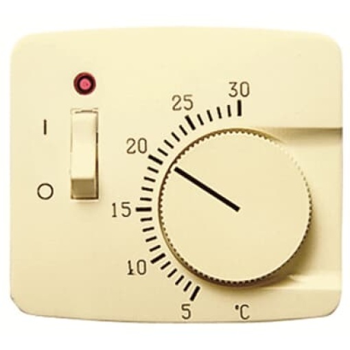 Cover thermostat for Thermostat Turn button Ivory - Arco