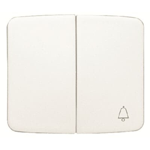 Rocker switch Symbol "bell" for Switchpush button, Two-part rocker White - Arco