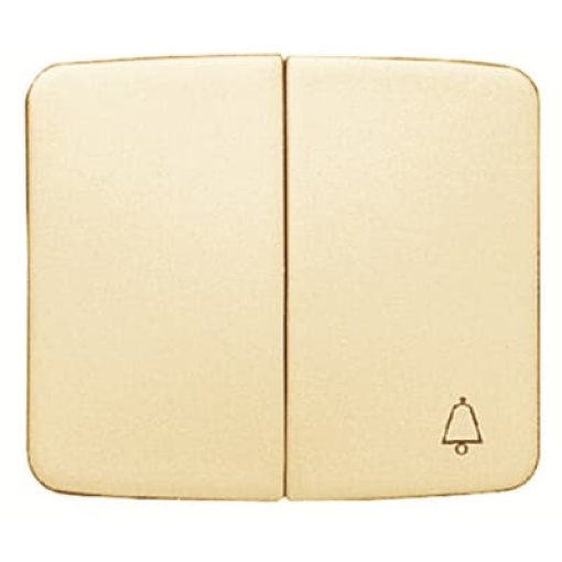 Rocker switch Symbol "bell" for Switchpush button, Two-part rocker Ivory - Arco