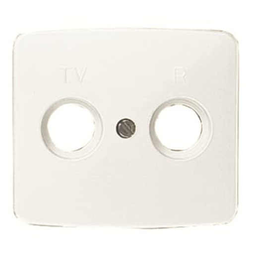 Cover plate SAT 1 gang Alpine white - Arco