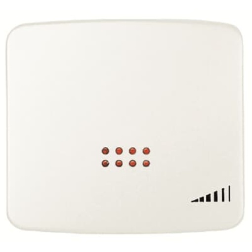 Cover electronic push dimmer Without imprint for Switchdimmer Single push button White - Arco