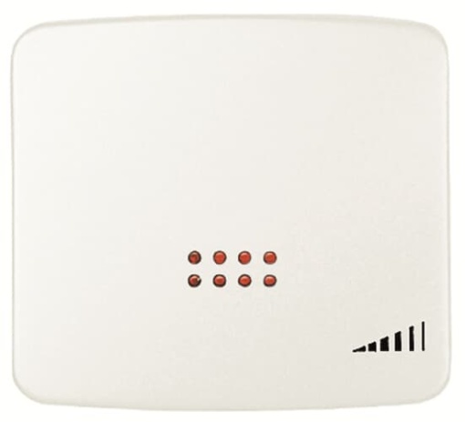 Cover electronic push dimmer Without imprint for Switchdimmer Single push button White - Arco