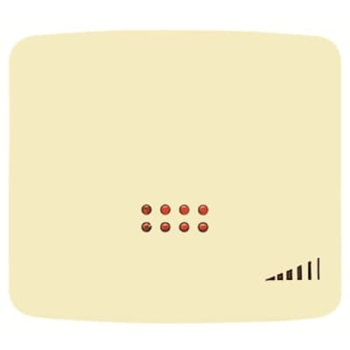 Cover electronic push dimmer Without imprint for Switchdimmer Single push button Cream white electro white - Arco