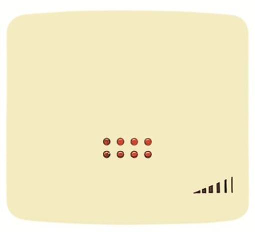 Cover electronic push dimmer Without imprint for Switchdimmer Single push button Cream white electro white - Arco