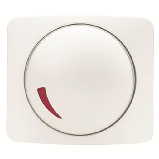 Cover plate Volume symbol for Dimmer Turn button Alpine white - Arco