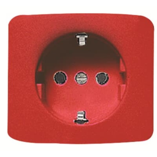 Cover socket outlet Central cover plate for Socket outlet Without imprint Red - Arco