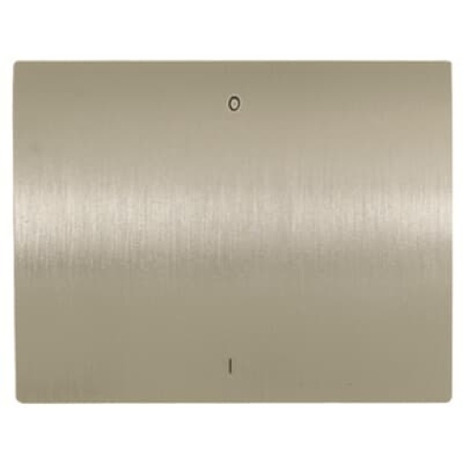 Cover switch 0I Characters 0 and 1 for Switchpush button, Single rocker Aluminium - Olas
