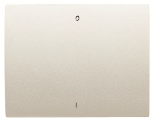 Rocker Characters 0 and 1 for Switchpush button, Single rocker Cream white - Olas
