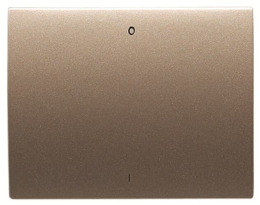 Rocker switch Characters 0 and 1 for Switchpush button, Single rocker Bronze - Olas