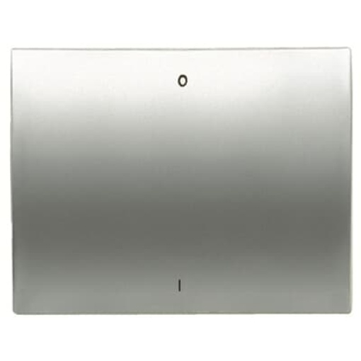 Rocker Characters 0 and 1 for Switchpush button, Single rocker Titanium - Olas