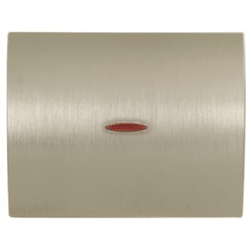 Cover switch windicator Without imprint for Switchpush button, Single rocker Aluminium - Olas