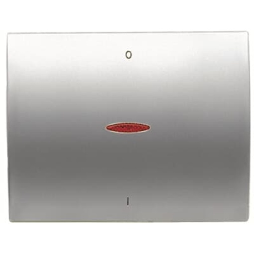 Rocker Characters 0 and 1 for Switchpush button, Single rocker Titanium - Olas