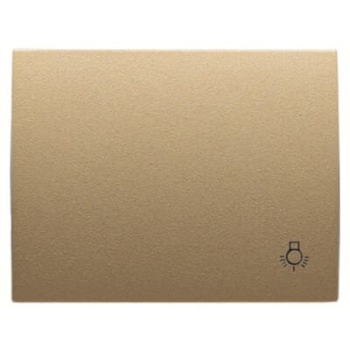 Cover push button wlight symbol Symbol "light" for Switchpush button, Single rocker Beige - Olas