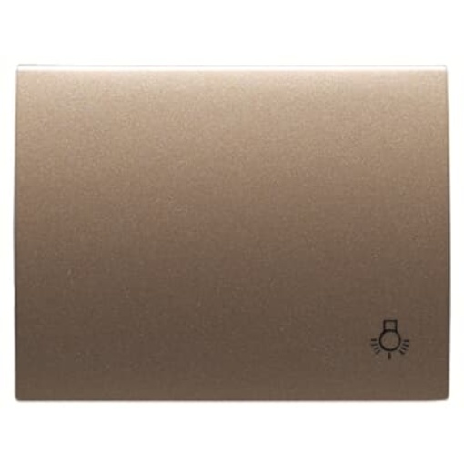 Rocker push button Symbol "light" for Switchpush button, Single rocker Bronze - Olas