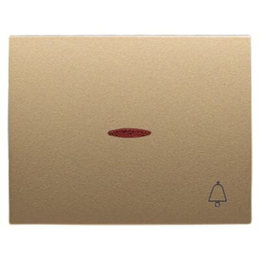 Cover push button wbell sym & indicator Symbol "bell" for Switchpush button, Single rocker Beige - Olas